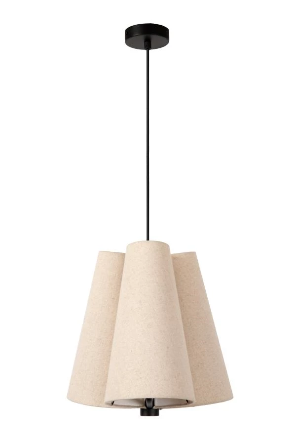 Lucide GREGORY - Lámpara colgante - Ø 34,3 cm - 3xE27 - Beige - UIT